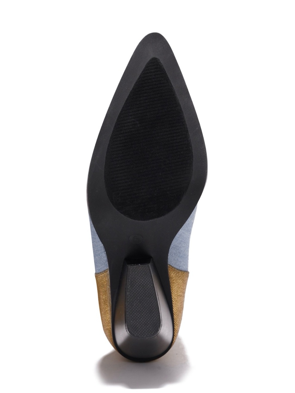 Cape Robbin Lowa Blue Gold Over-the-Knee Statement Boots - Picture 5 of 7